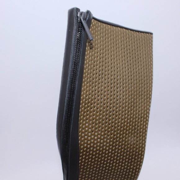 Michael Kors Perforated Leather Abigail Runway Boots Brown/Black Size 40 New - Picture 12 of 13